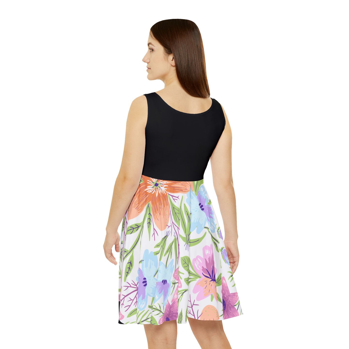 Floral Women's Skater Dress - Perfect for Spring & Summer Celebrations