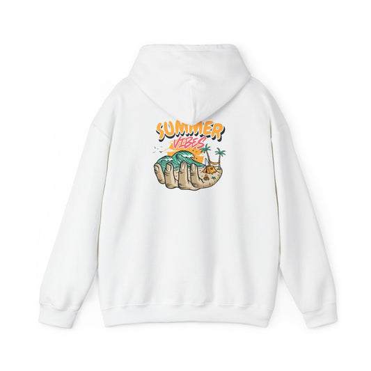 Summer Vibes Unisex Hooded Sweatshirt - Graphic Beach Design