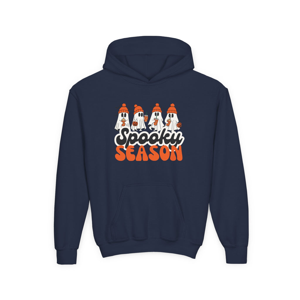 Spooky Season Youth Hoodie – Cozy Halloween & Fall Sweatshirt for Kids