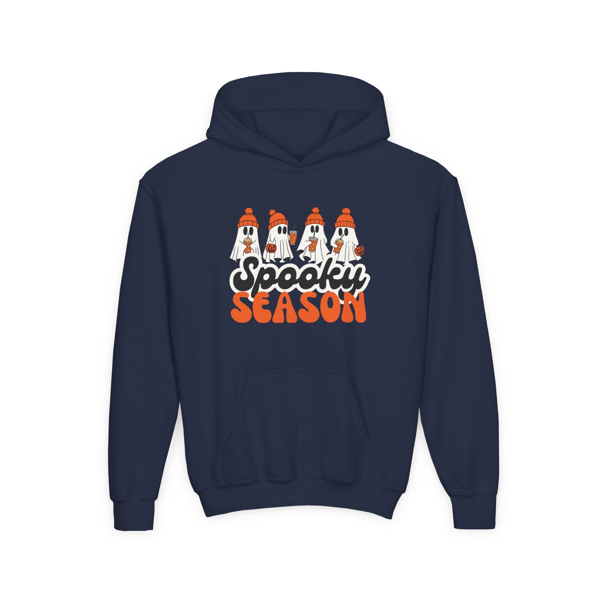 Spooky Season Youth Hoodie – Cozy Halloween & Fall Sweatshirt for Kids