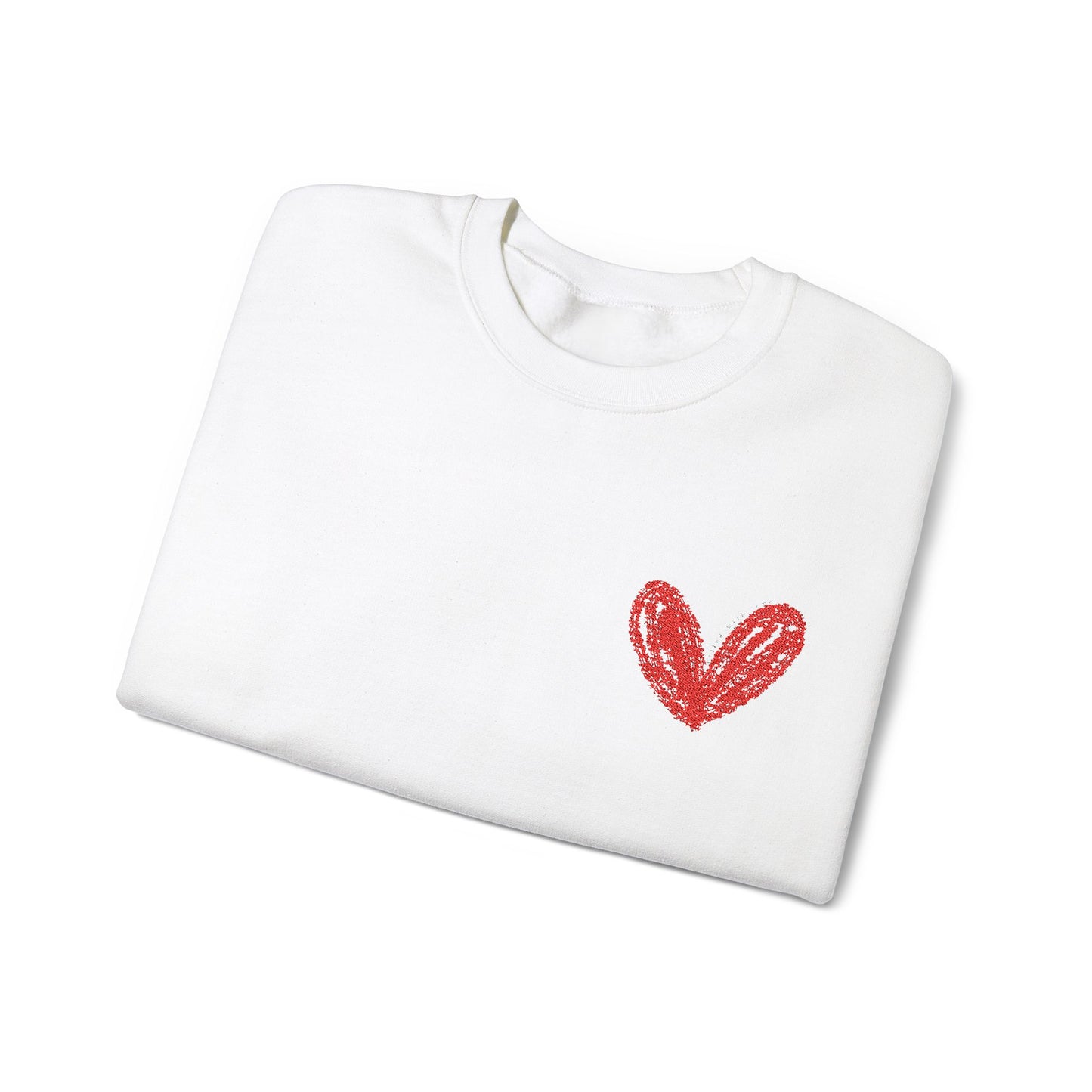 Cozy Heart Crewneck Sweatshirt - Perfect for Valentine's Day and Everyday Comfort