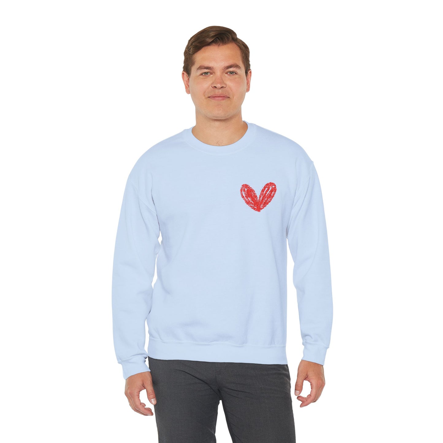 Cozy Heart Crewneck Sweatshirt - Perfect for Valentine's Day and Everyday Comfort