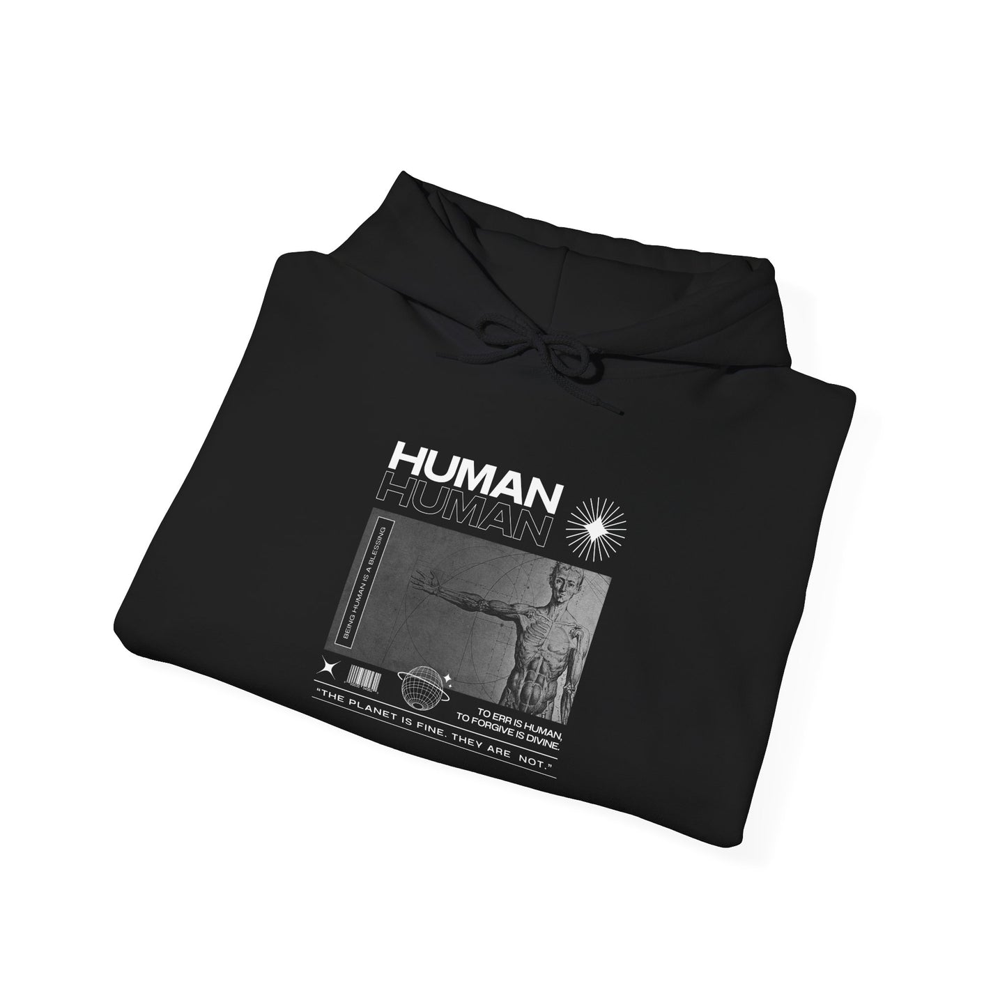 Human Graphic Unisex Heavy Blend Hooded Sweatshirt - Embrace Humanity